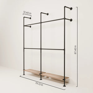 KIM DOUBLE 2 OAK – 2 bottom shelves