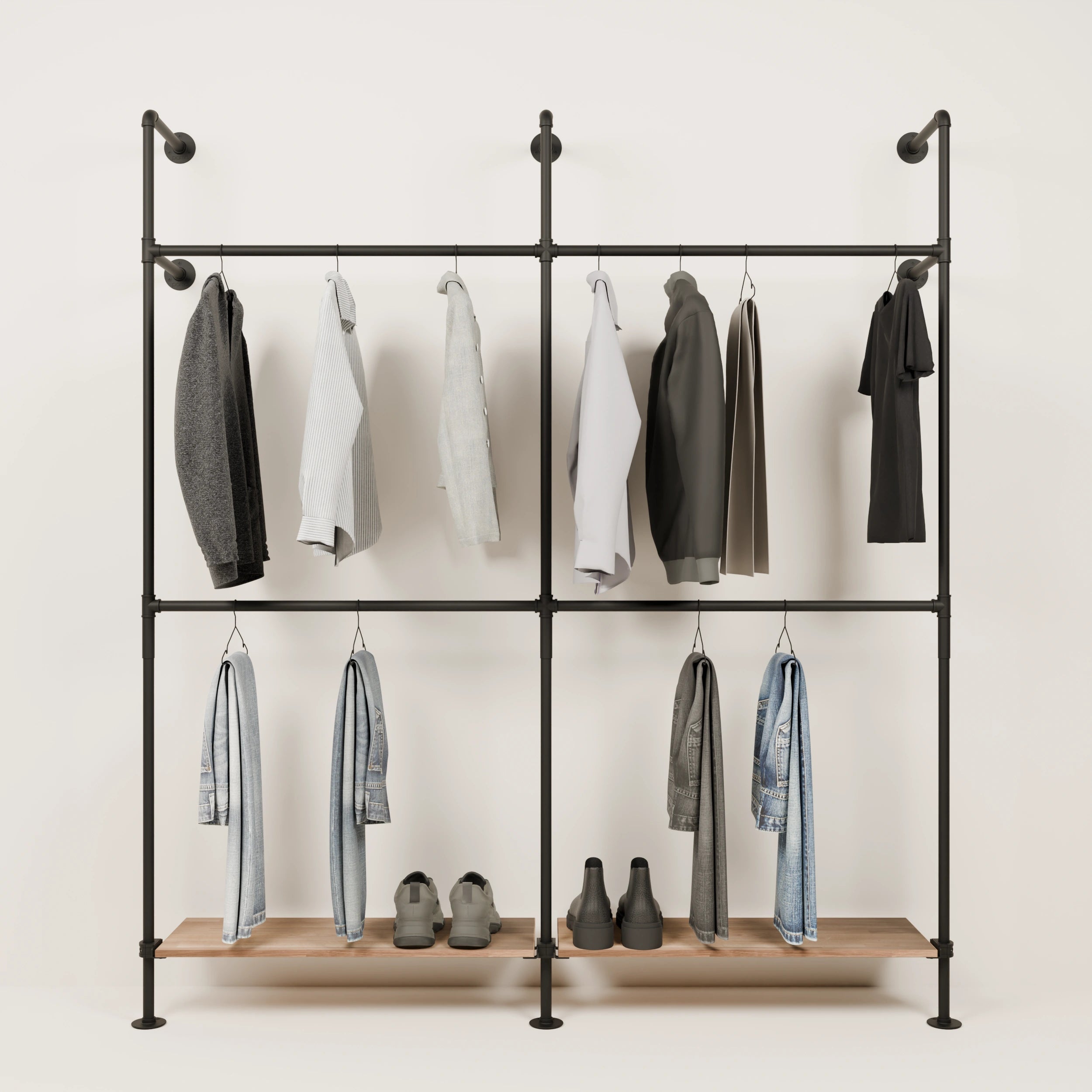 KIM DOUBLE 2 OAK – 2 bottom shelves