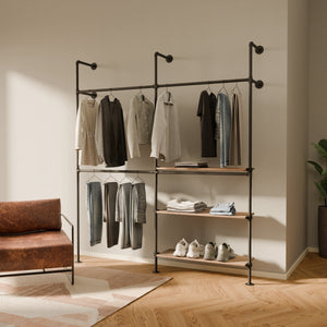 KIM DOUBLE 2 OAK – 3 shelves