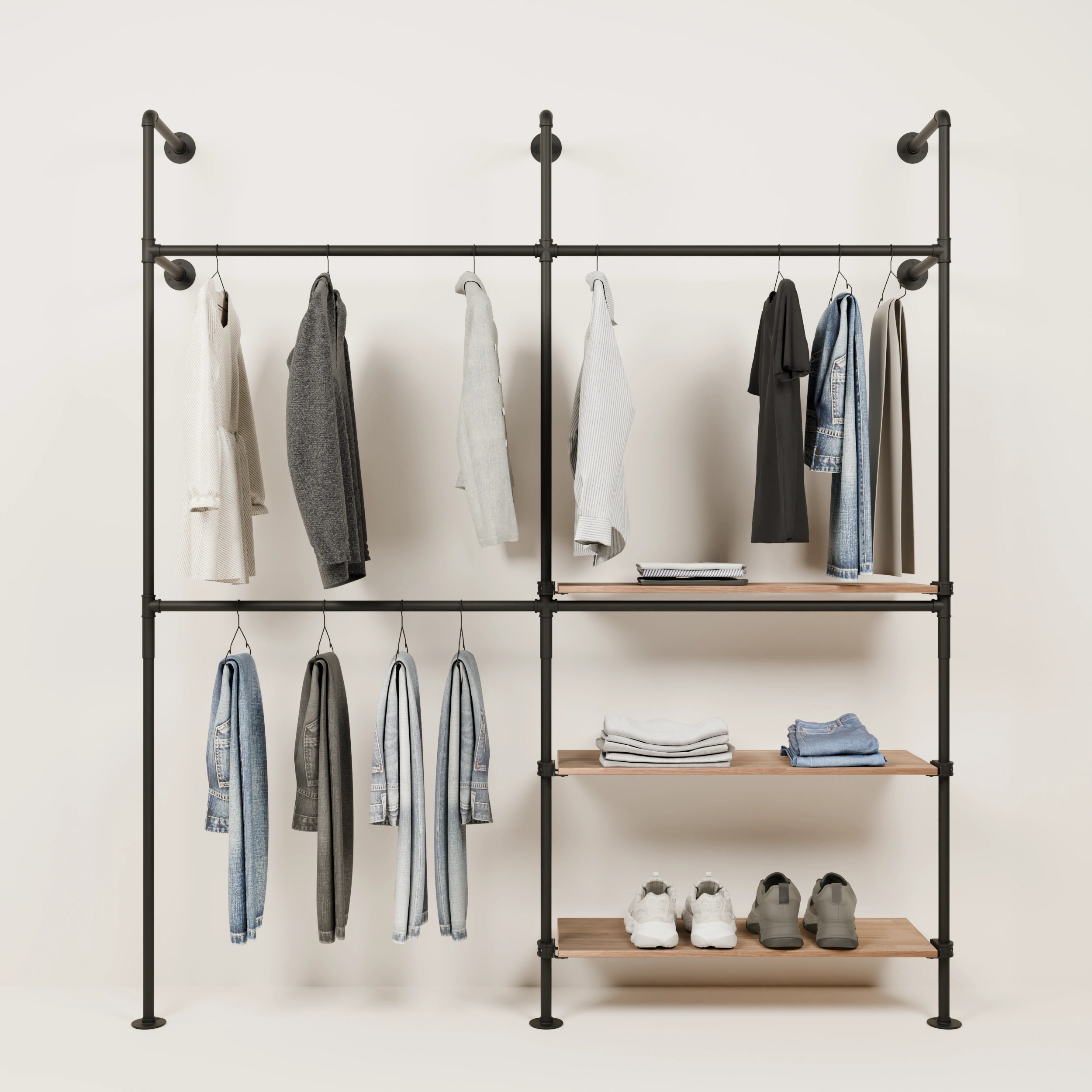 KIM DOUBLE 2 OAK – 3 shelves