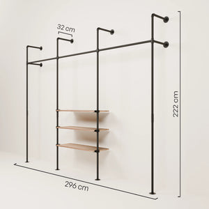 KIM 3 OAK – 3 shelves