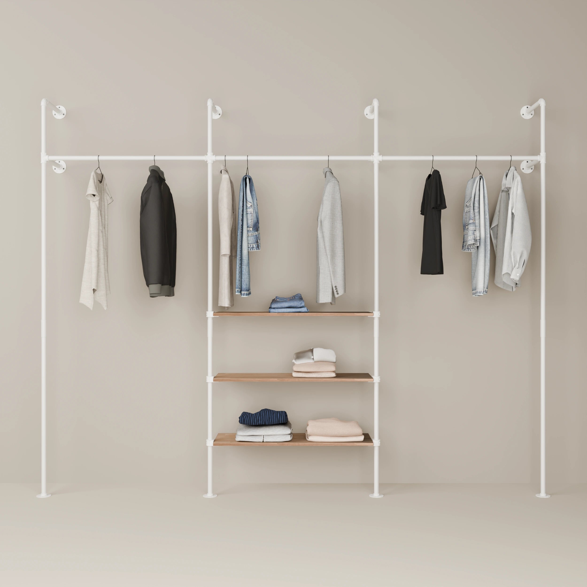 KIM 3 OAK – 3 shelves | White