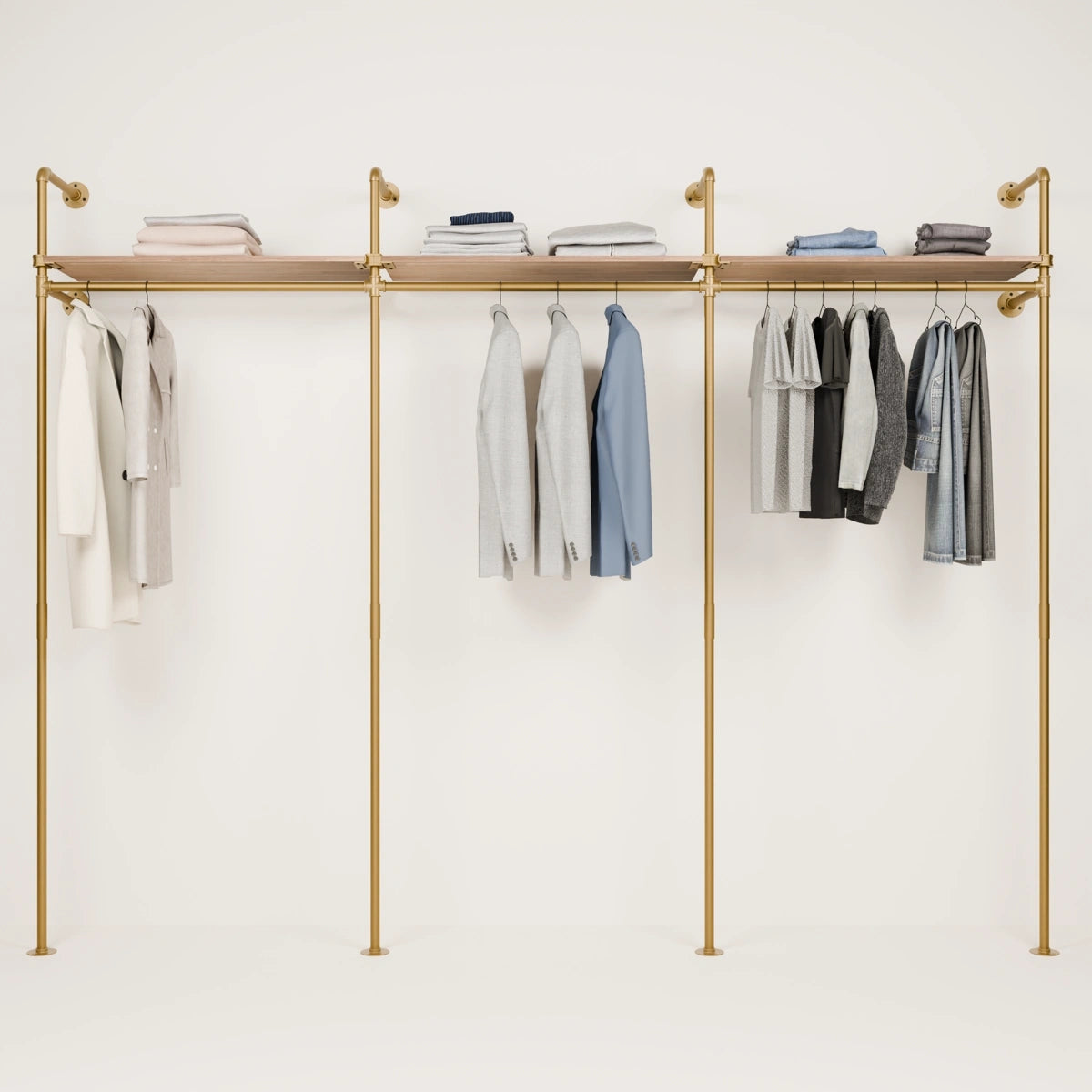 KIM 3 OAK –  3 top shelves | Gold