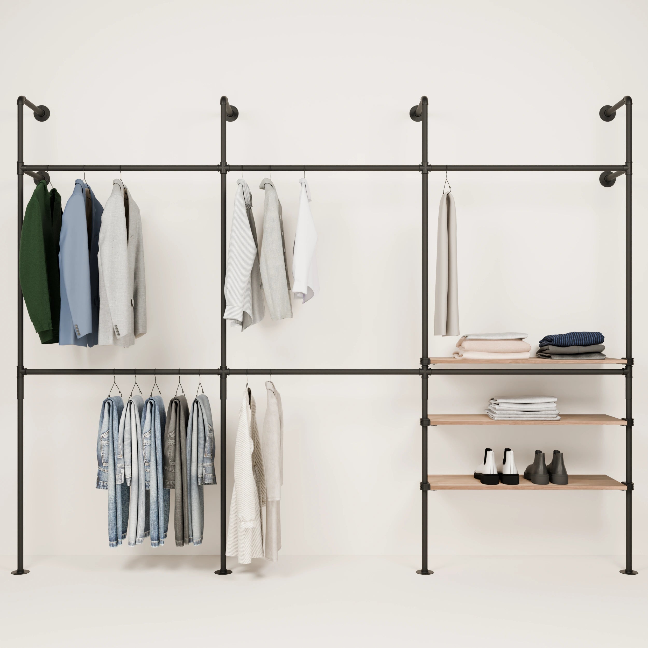 KIM DOUBLE 3 OAK – 3 shelves
