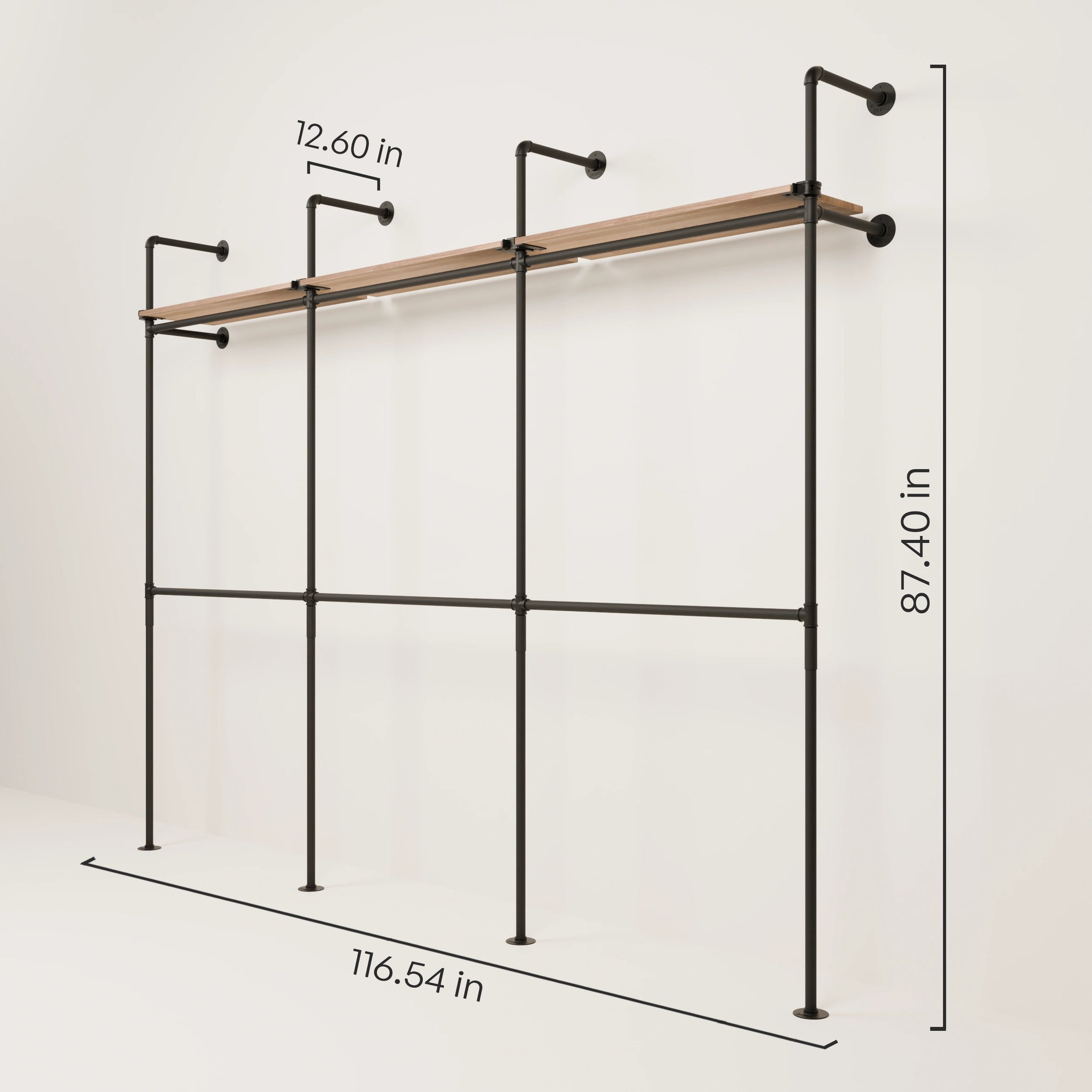 KIM DOUBLE 3 OAK – 3 top shelves