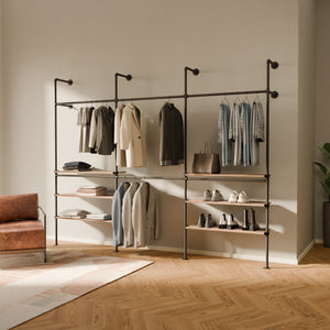 KIM DOUBLE 3 OAK – 6 bottom shelves