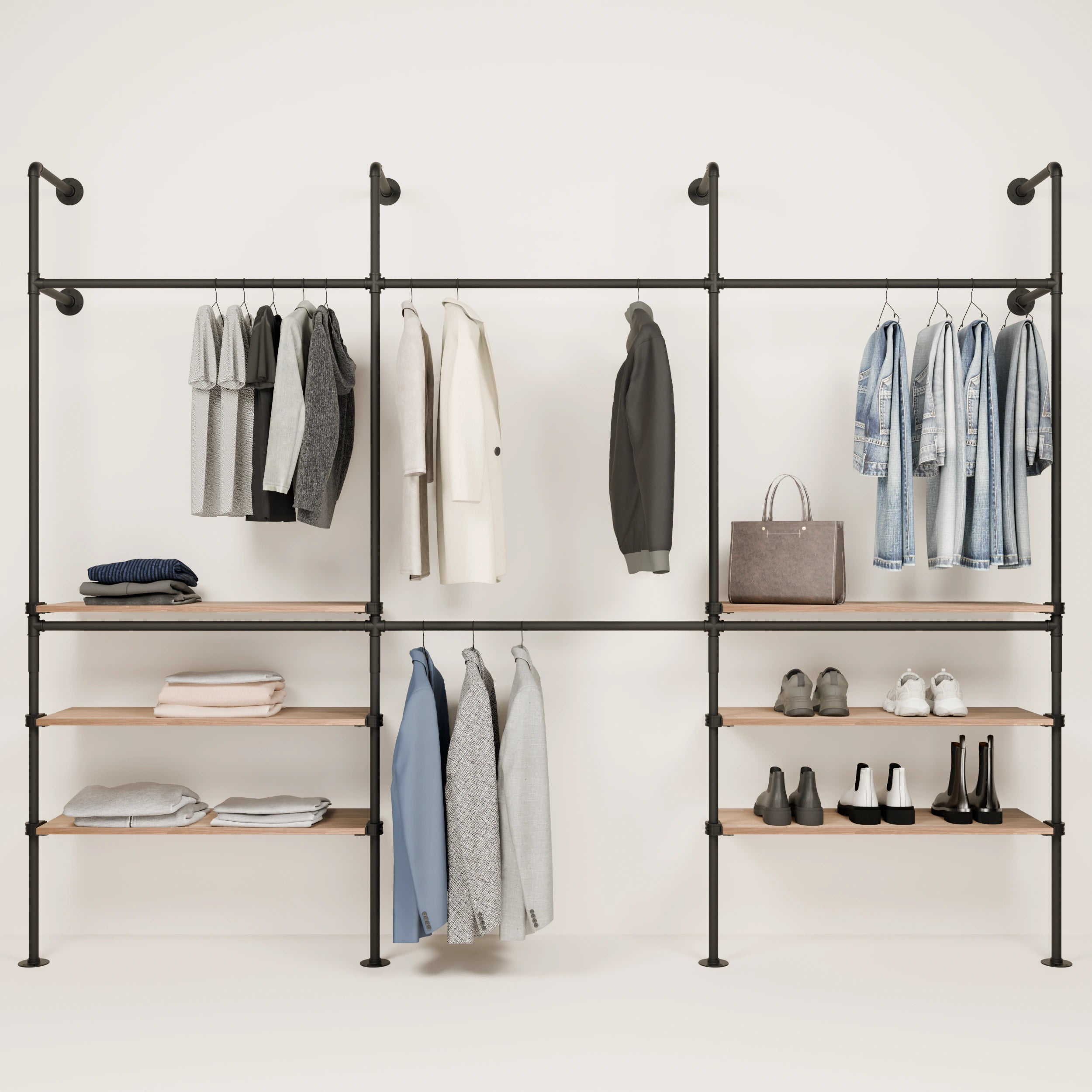 KIM DOUBLE 3 OAK – 6 bottom shelves