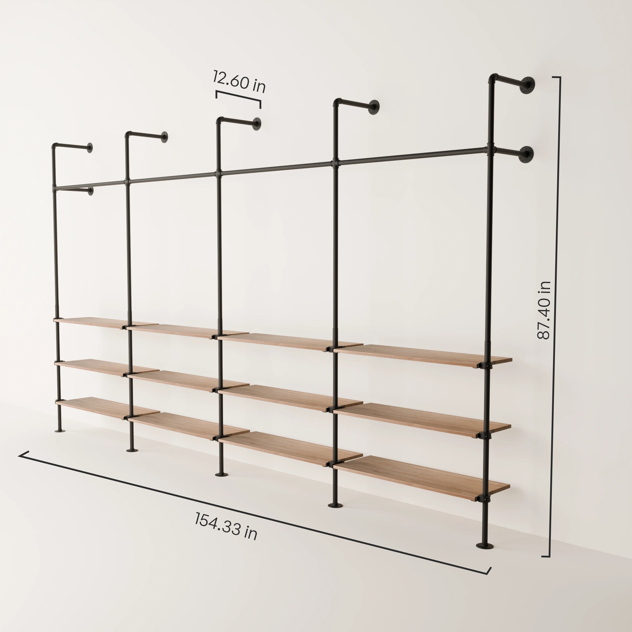 KIM 4 OAK – 12 shelves