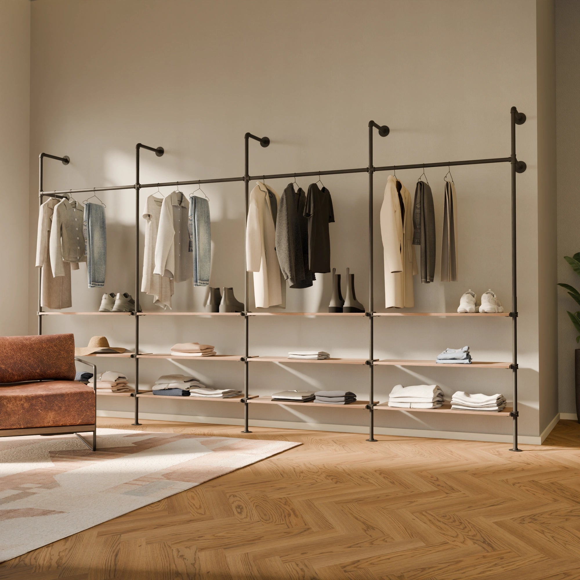 KIM 4 OAK – 12 shelves