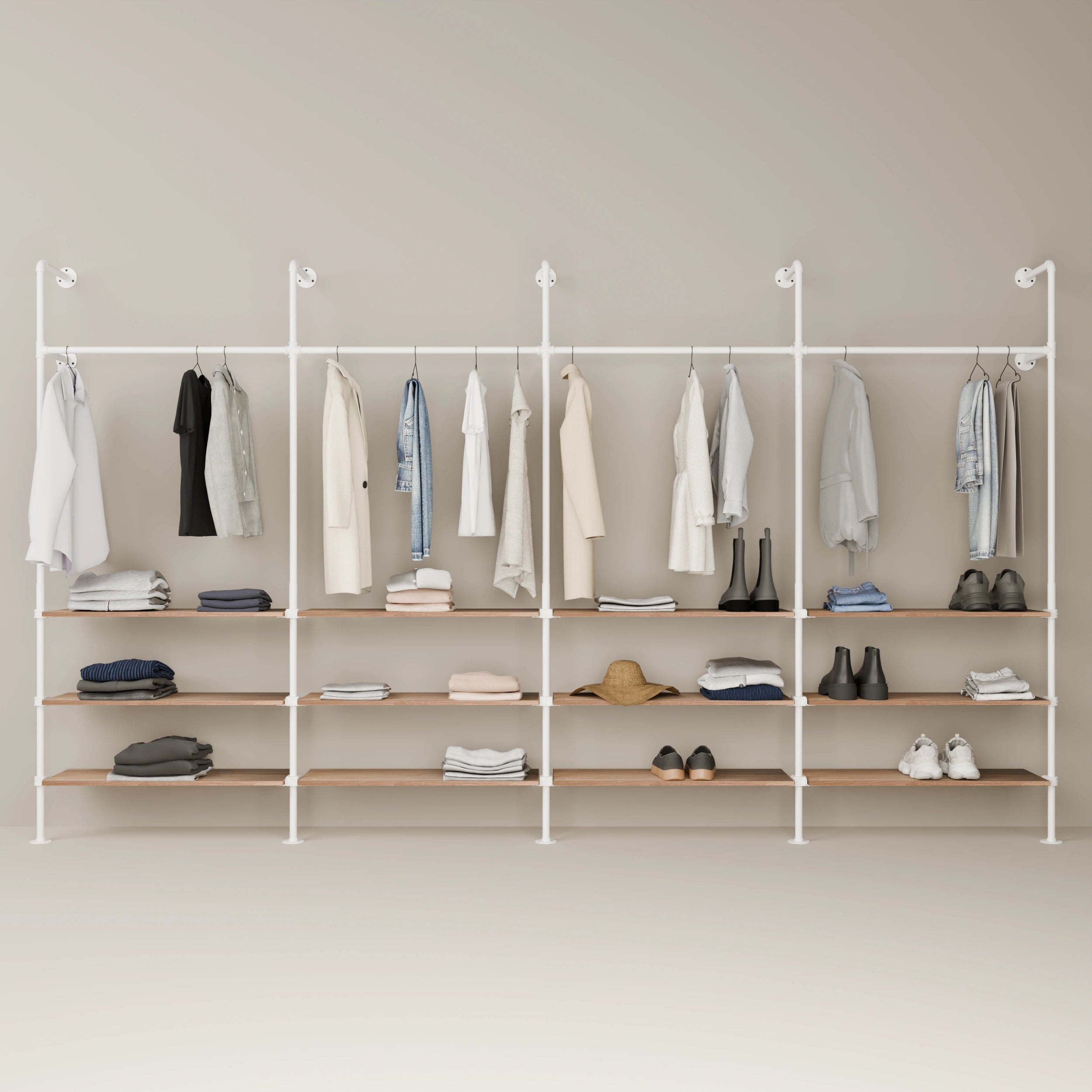KIM 4 OAK – 12 shelves | White