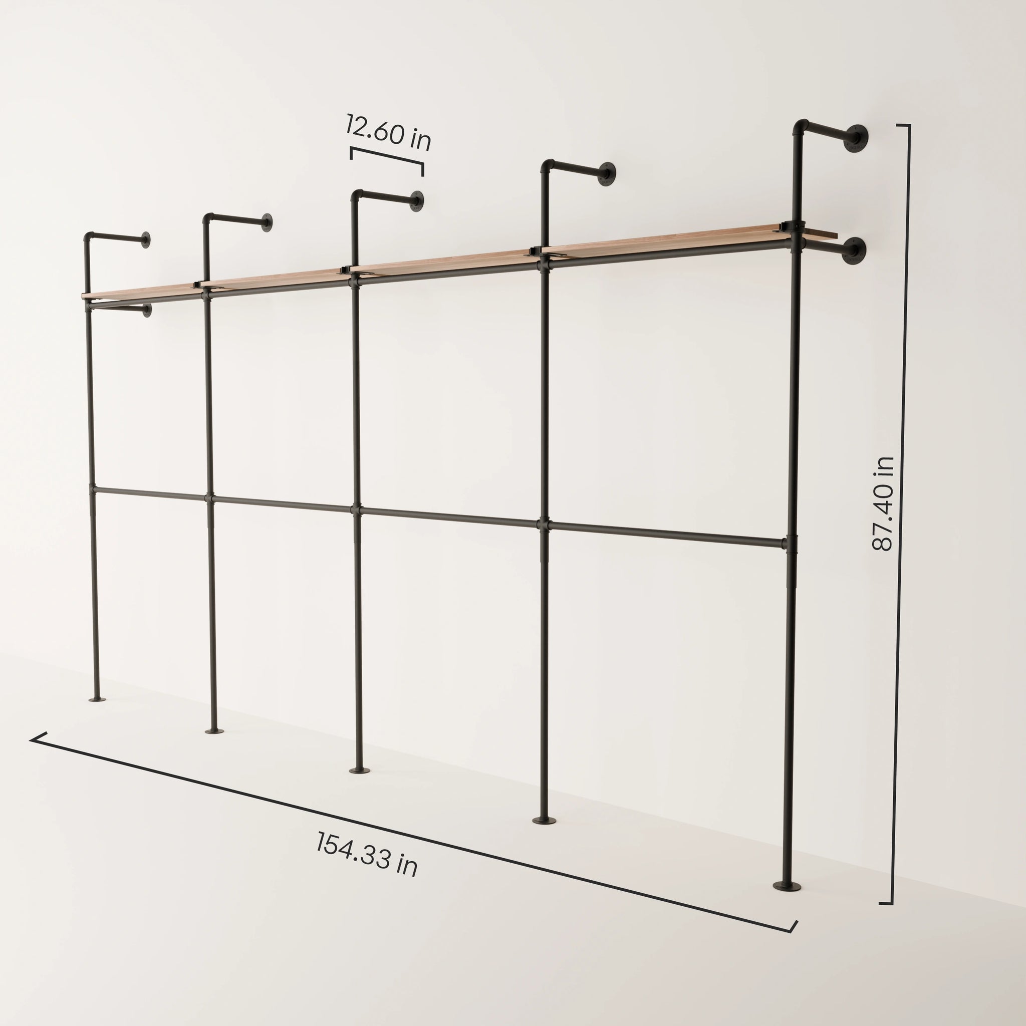 KIM DOUBLE 4 OAK – 4 shelves
