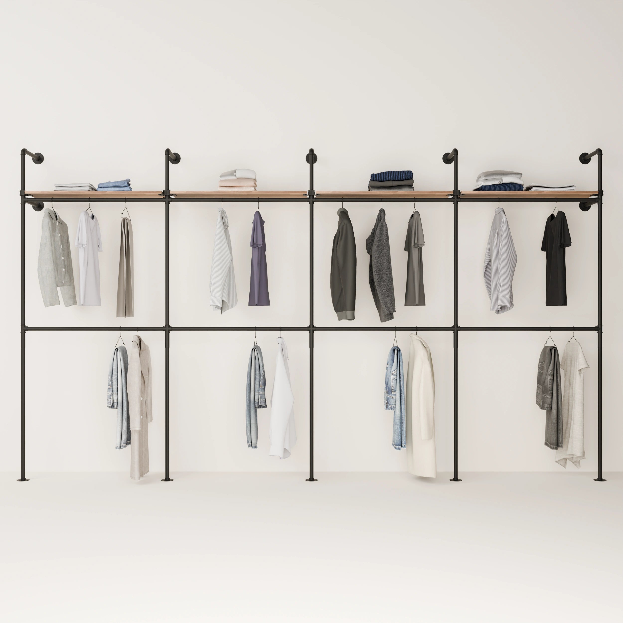 KIM DOUBLE 4 OAK – 4 shelves