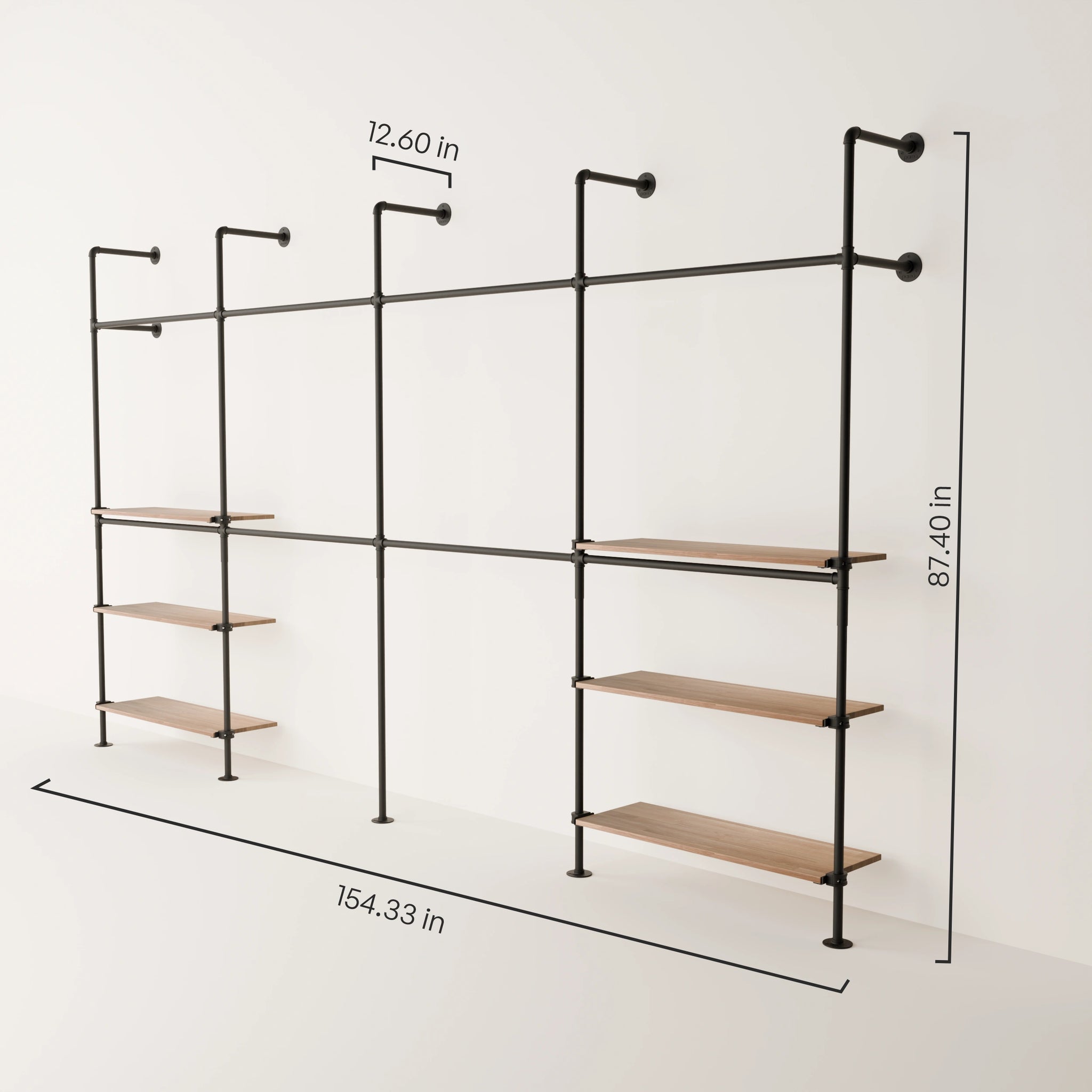 KIM DOUBLE 4 OAK – 6 shelves