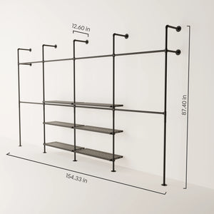 KIM DOUBLE 4 METAL – 6 center shelves