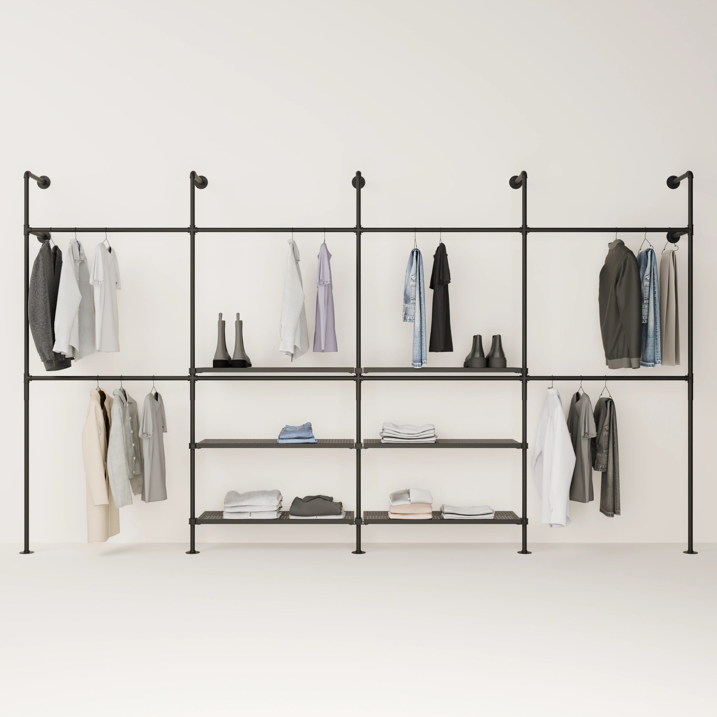 KIM DOUBLE 4 METAL – 6 center shelves