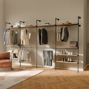 KIM DOUBLE 4 OAK – 10 top shelves