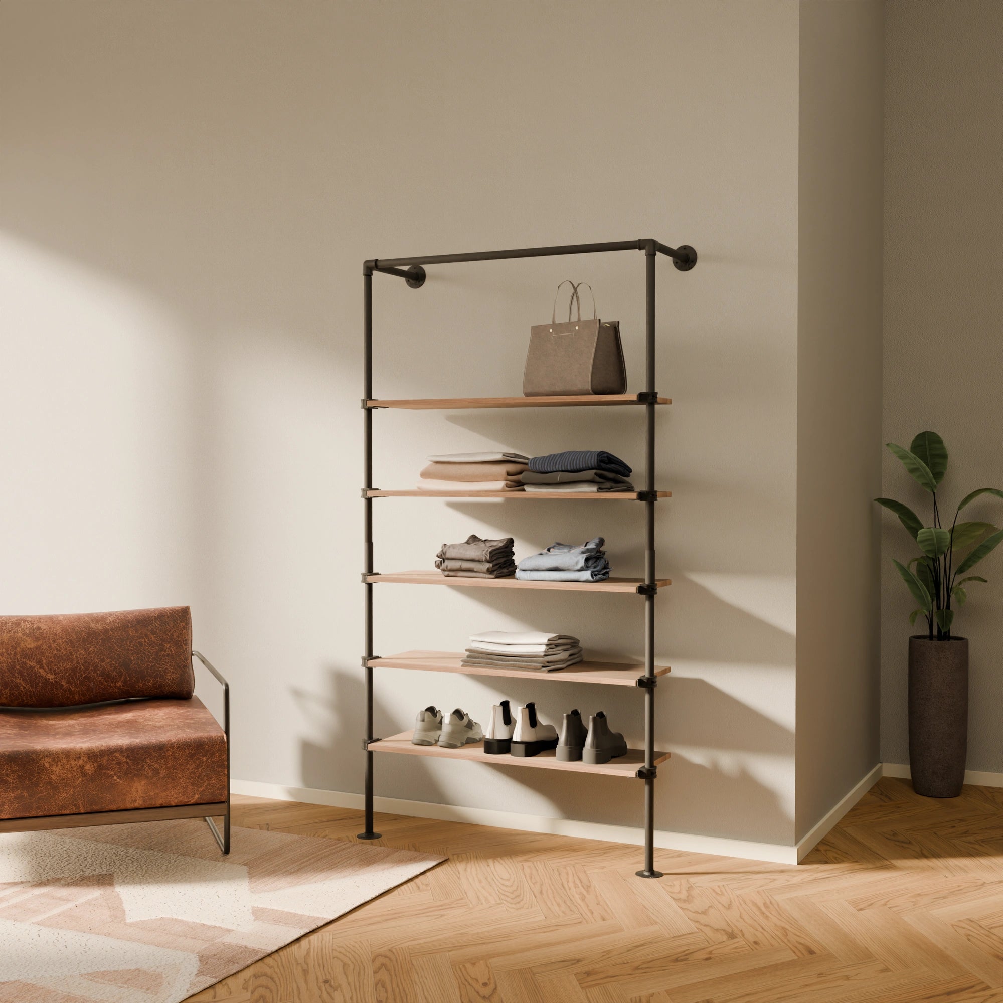TIM 1 OAK – 5 shelves