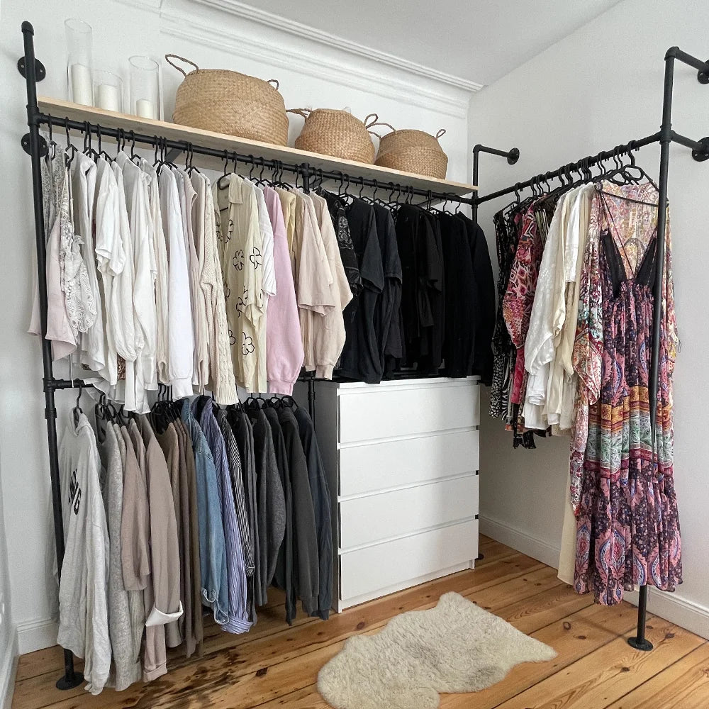 Corner Clothes Rack - Small Space Solution | pamo. – pamo. design