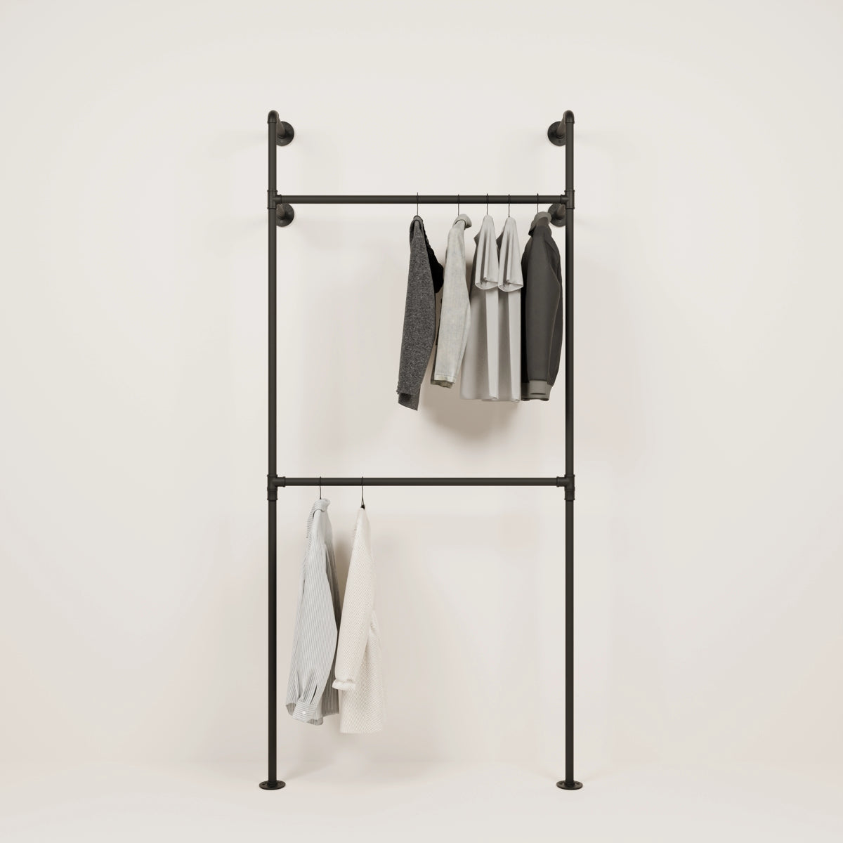 Closet hanging rod