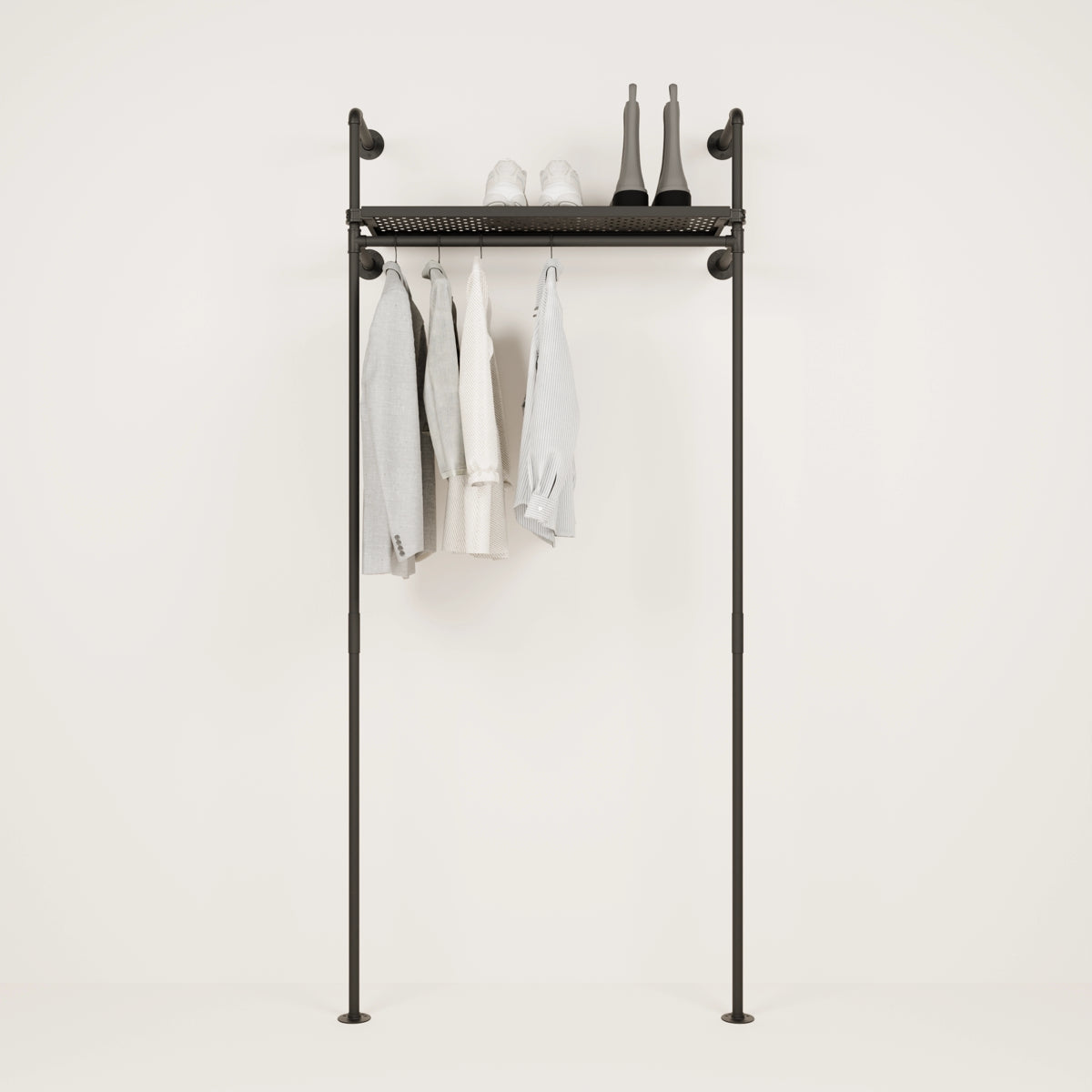 clothes rack with shelf