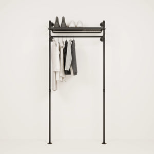 clothes rack with shelf