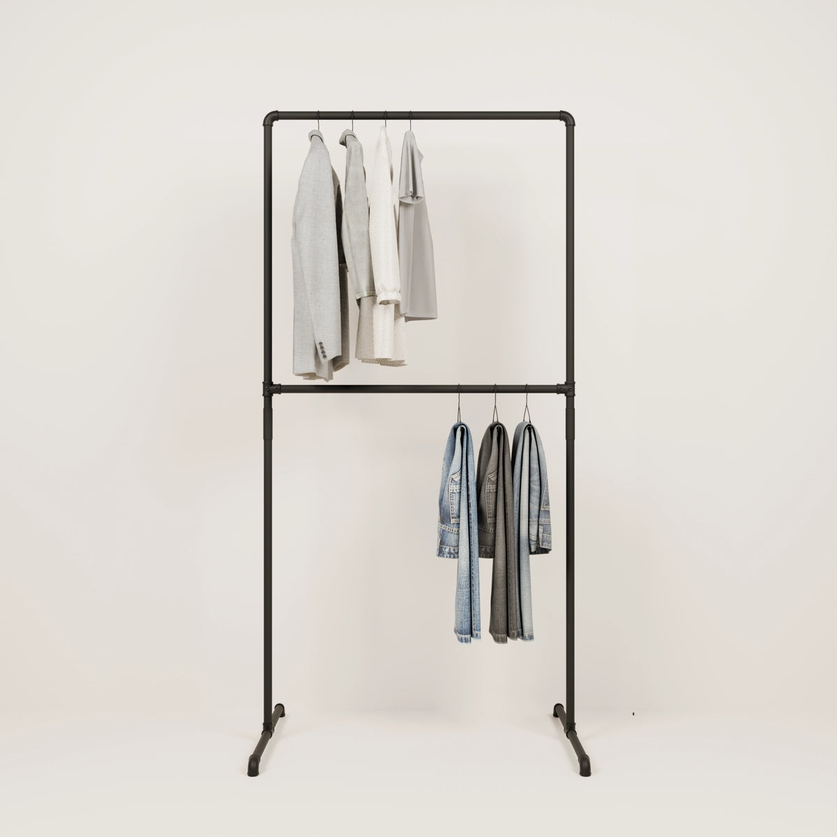 pamo. Design | Freestanding Clothes Rack | Open Closet System | Industrial Clothes Rail | Freestanding Clothes Rail | Wardrobe - Las 1 pamo. Design | Freestanding Clothes Rack | Open Closet System | Industrial Clothes Rail | Freestanding Clothes Rail | Wardrobe - Las 1