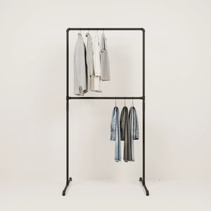 dress hanger stand design Amazon.com: KADIGANG Gold Clothing Rack, Modern Clothes Rack with Shelf, Heavy Duty Freestanding Coat Rack, Metal Coat Hanger Stand with Hooks for Boutique Office : Home & Kitchen