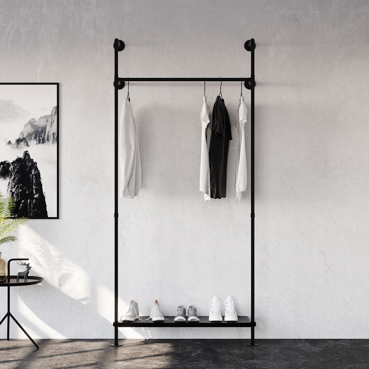 Coat Rack with Metal Shelf » Spacesaving Wardrobe pamo. pamo. design