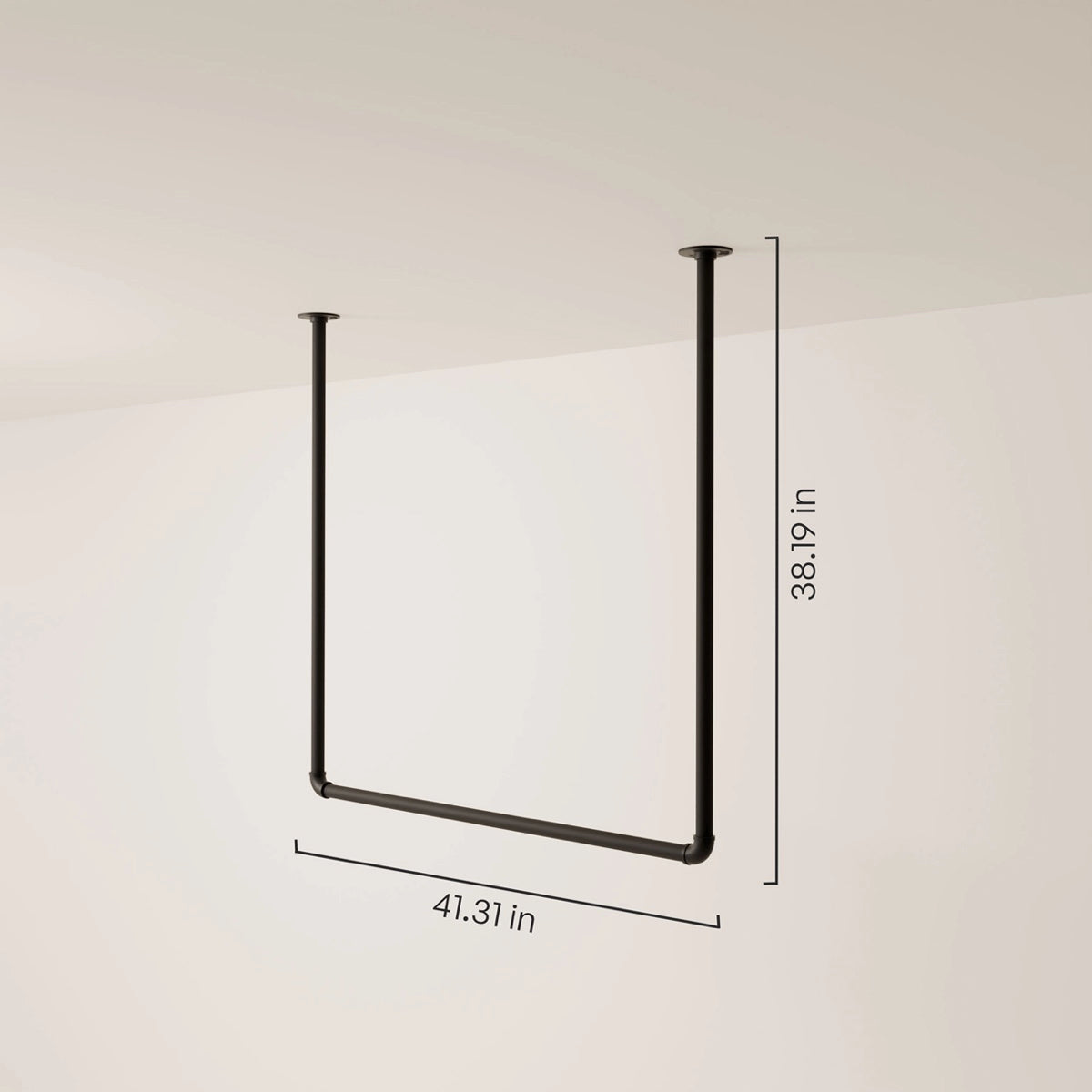 Dimensions HANG clothes rail ceiling