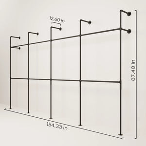 Wall Mounted Clothing Rack - Space-Saving Solution | pamo. – pamo. design