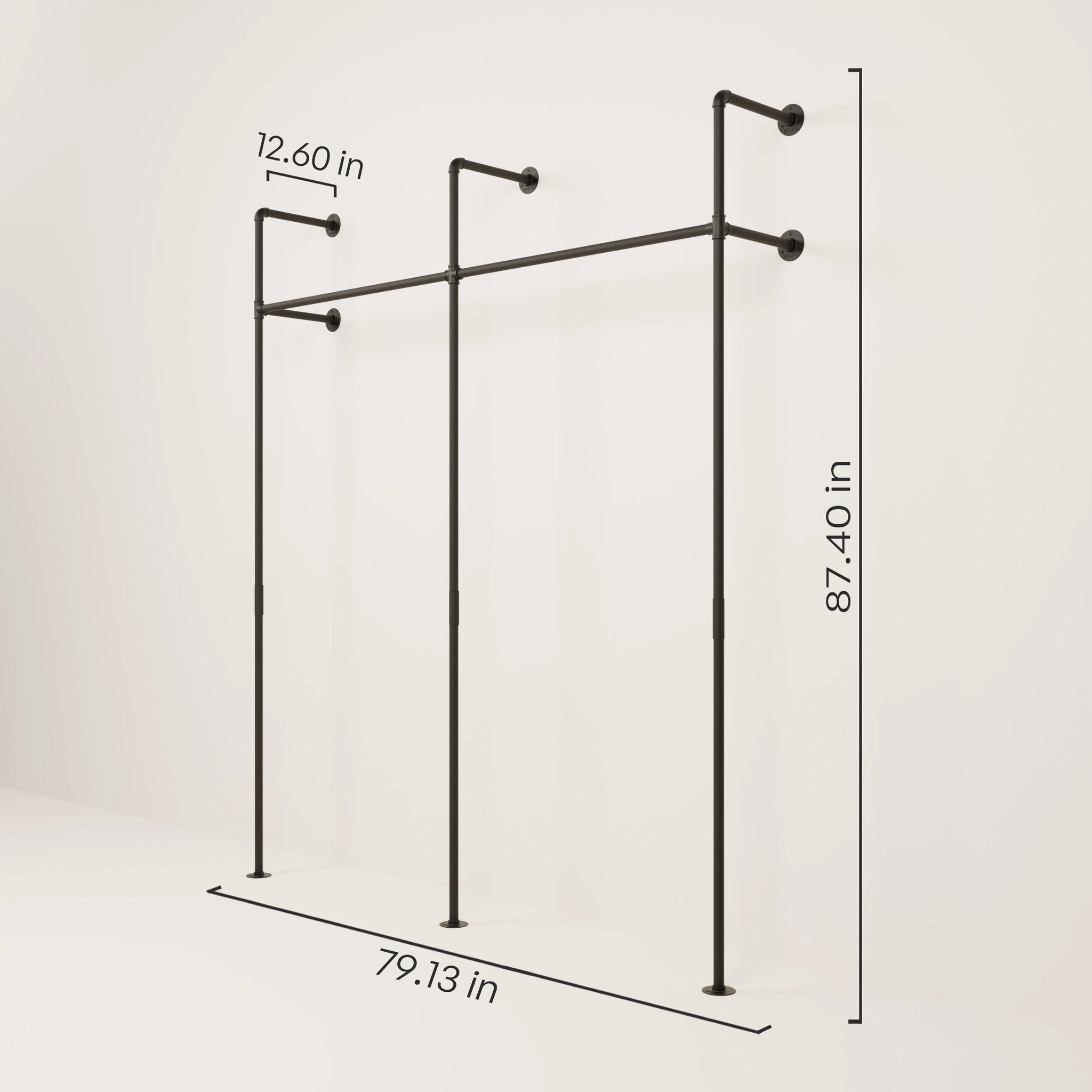 Black Pipe Clothing Racks - Sleek, Stylish Home Decor | pamo. – pamo ...