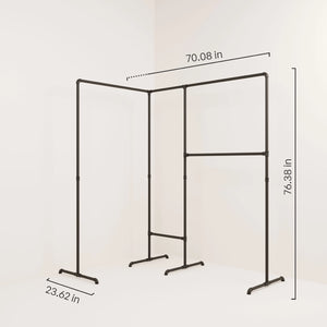 Dimensions metal standing hanger