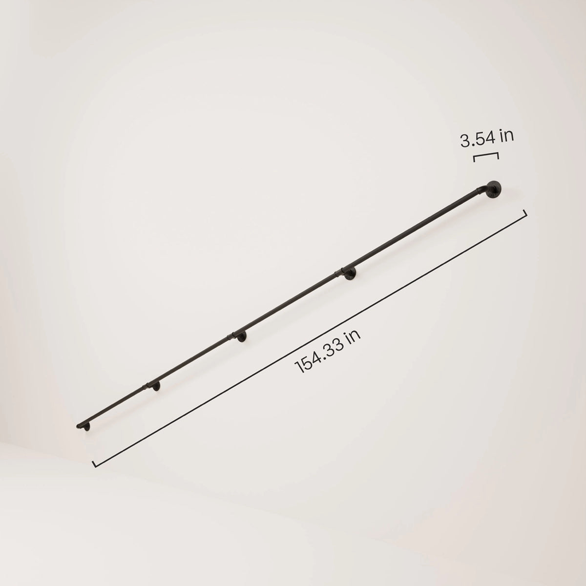 Dimensions of modern stair railing