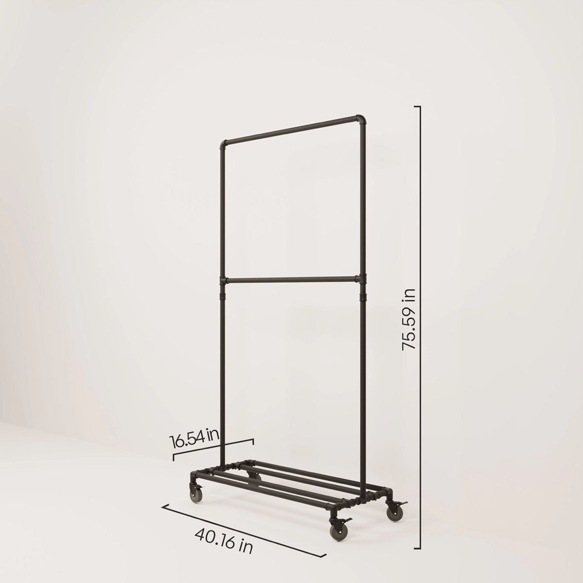 Dimensions Rolling clothes rack