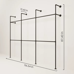 Wall Mounted Clothing Rack - Space-Saving Solution | pamo. – pamo. design