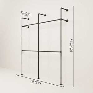 Wall Mounted Clothing Rack - Space-Saving Solution | pamo. – pamo. design