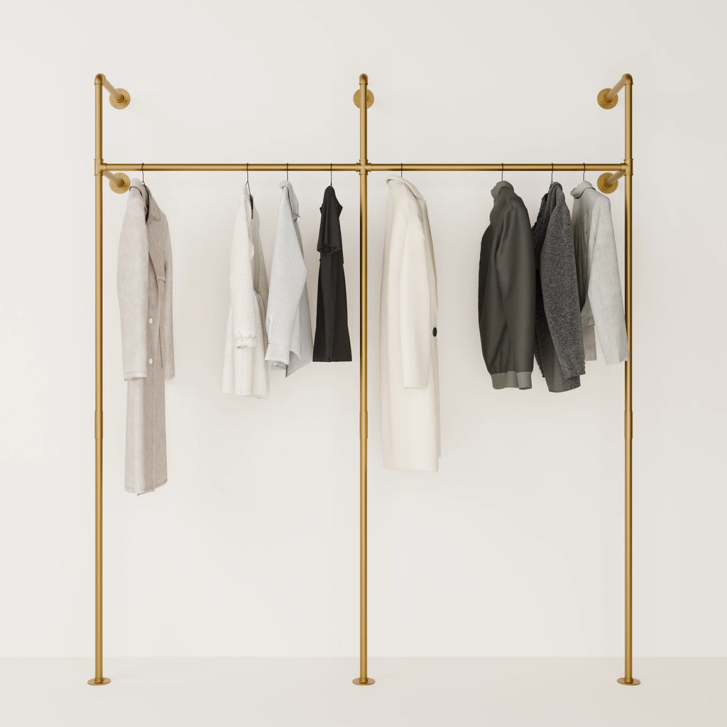 Pretty Clothes Rails Gold Clothes Rail - Luxurious Touch for Your Home | pamo. – pamo. design