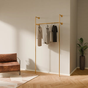 Gold wardrobe rack 