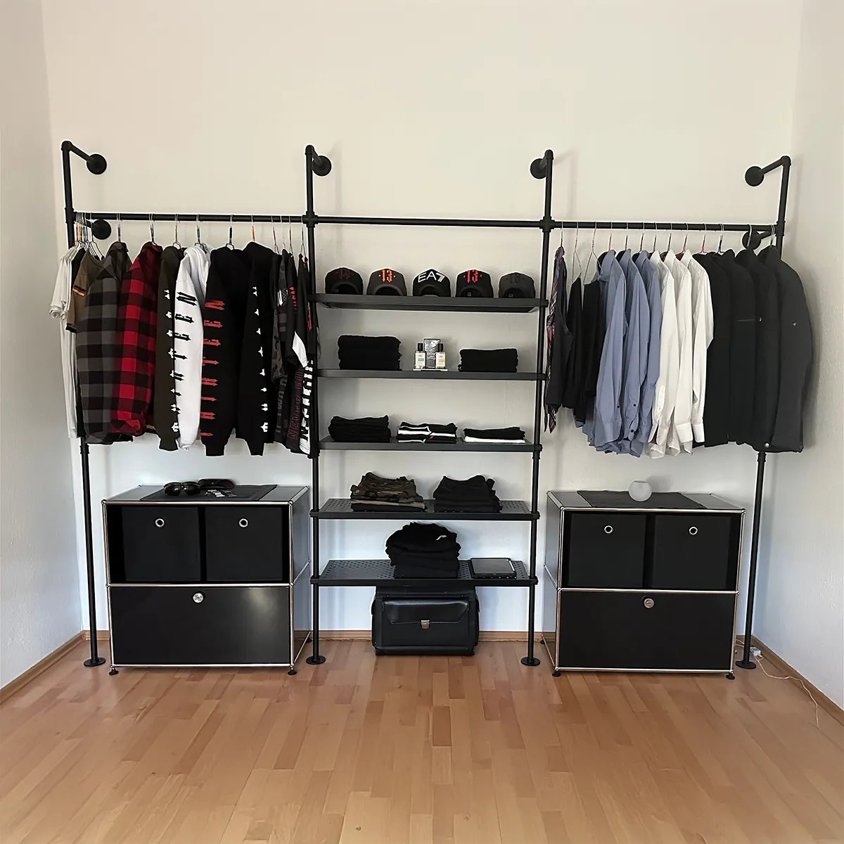 dressing rack design VEVOR Heavy Duty Clothing Garment Rack Steel Frame 7 Adjustable Tiers 4 Hanging Rods 850 Lbs Capacity Closet Wardrobe Organizer For Bedroom & Store