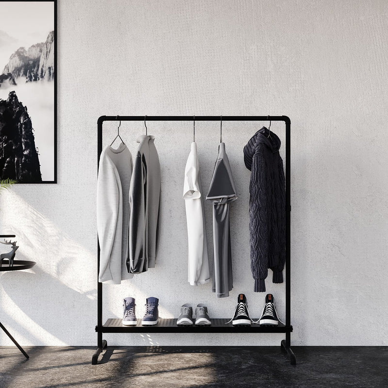 Metal clothes rack with shelves by pamo. design