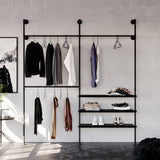 pamo. design metal shelves for clothes rail