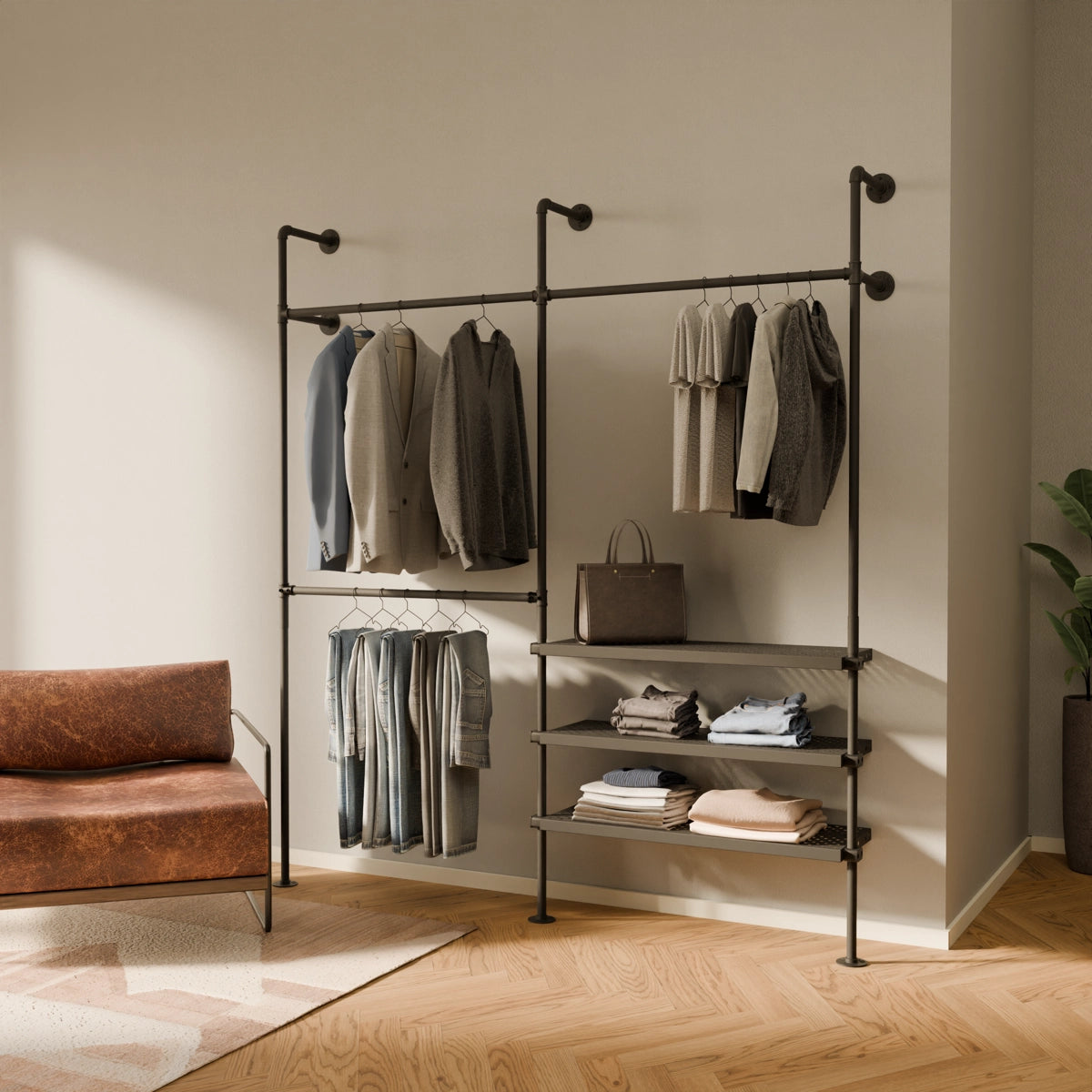 Open closet system by pamo. design