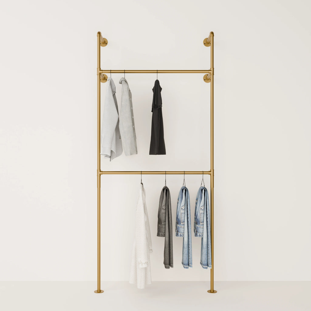 Double Gold Rack Maximize Your Storage Space in Style | pamo. – pamo ...