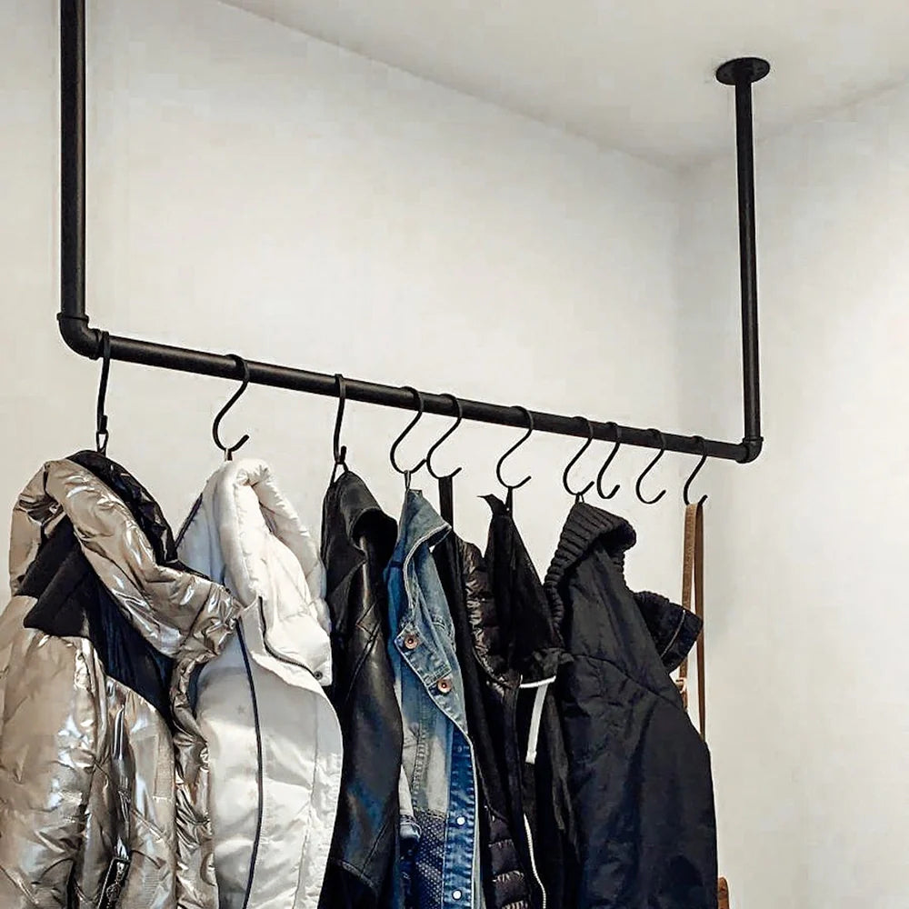 Ceiling Mounted Clothes Rail - Maximize Your Storage Space | pamo ...