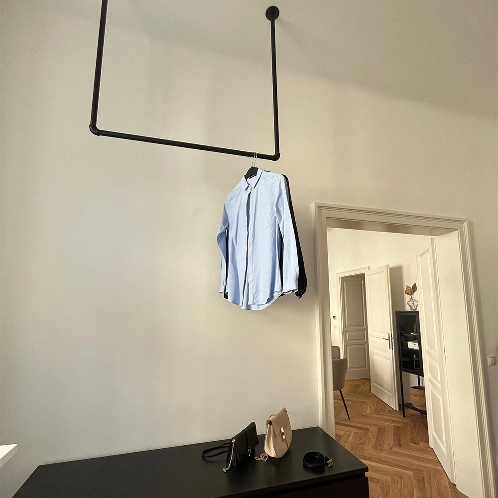 Ceiling Clothes Rail - Keep Your Clothes Organized | pamo. – pamo. design