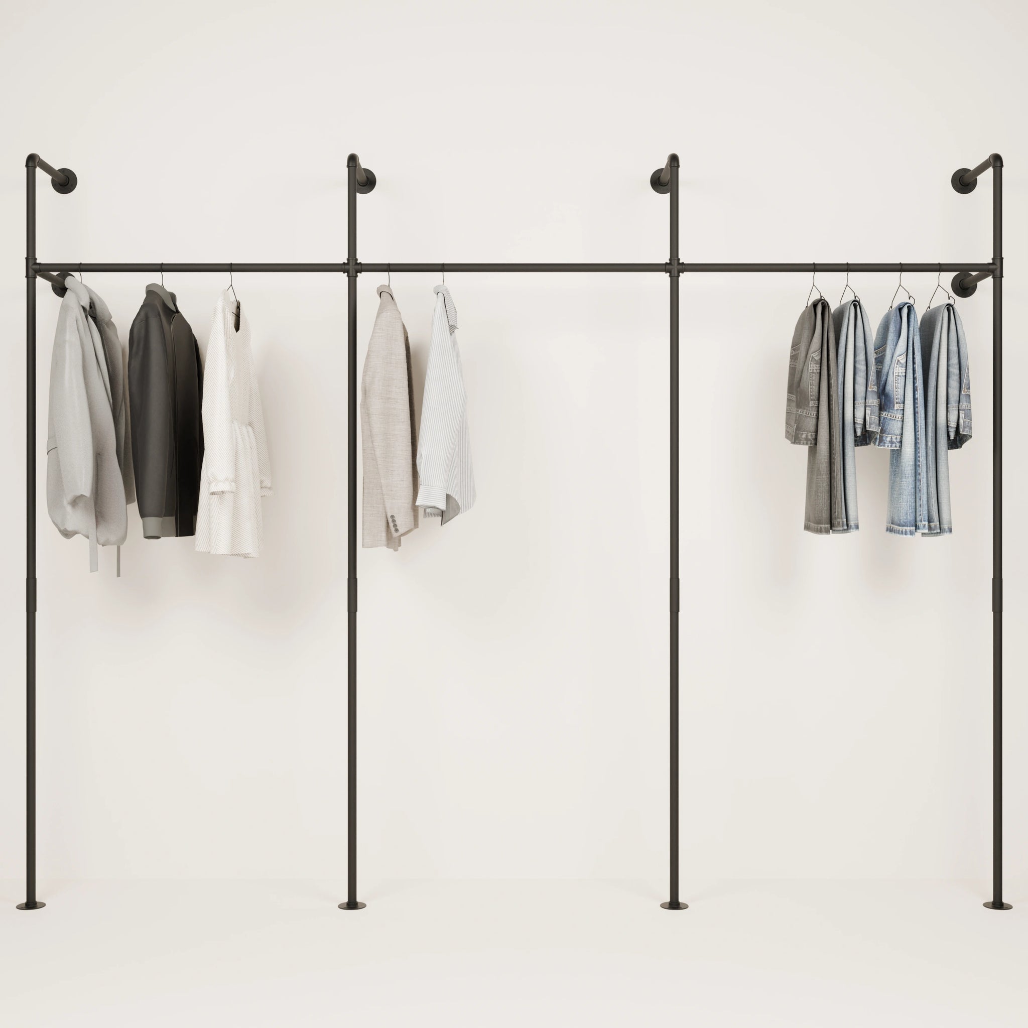 Black Pipe Clothing Racks - Sleek, Stylish Home Decor | pamo. – pamo ...