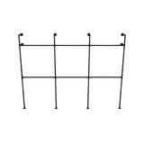 KIM III DOUBLE – Sturdy clothes rails | black pipes