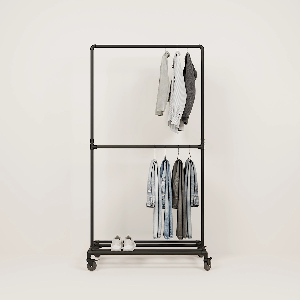 Rolling garment rack pamo