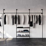 Industrial standing closet rails by pamo. design