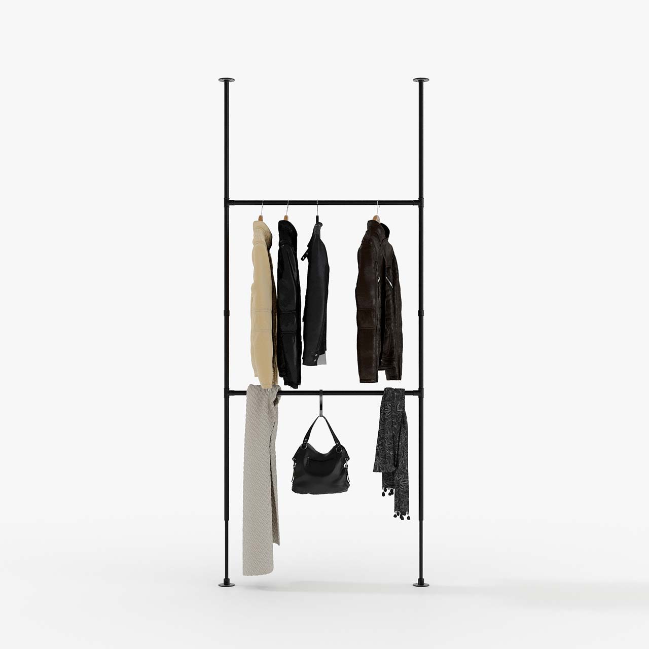 Telescopic Clothes Rod » Clothes Rack Room Divider | pamo. – pamo. design